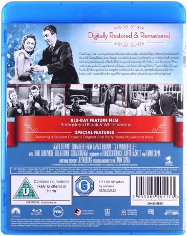 Its A Wonderful Life (2019 Remaster) [Blu-Ray]