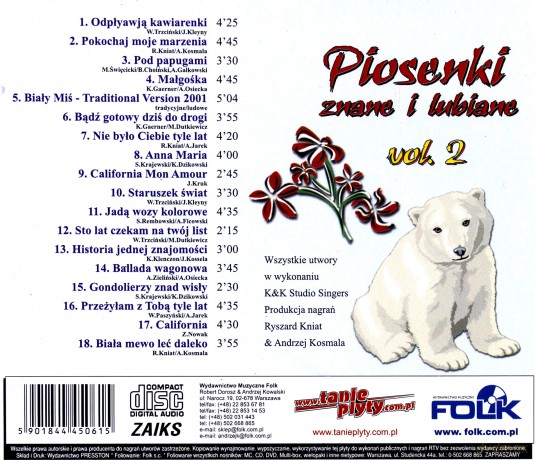Piosenki znane i lubiane - Biały Miś vol.2 [CD]