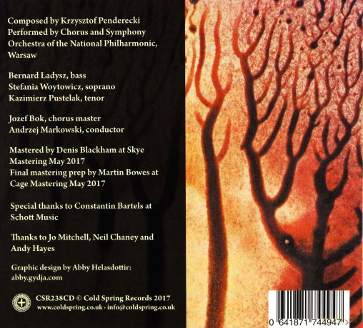 Krystoff Penderecki: Kosmogonia [CD]