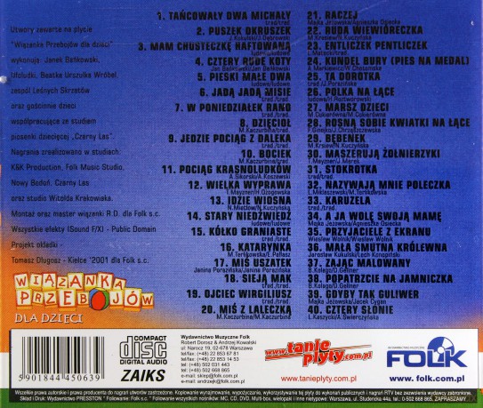Wiązanka przebojów dla dzieci [CD]