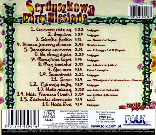 Serduszkowa Party Biesiada - Czerwone róże [CD]