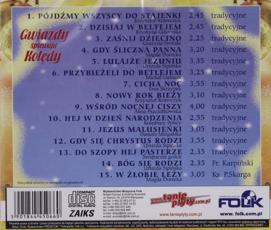 Gwiazdy śpiewają kolędy [CD]