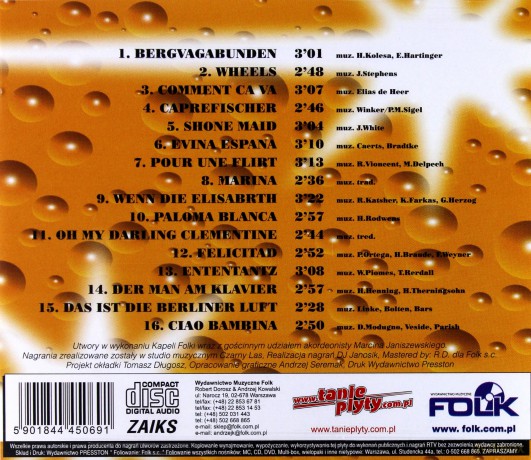 Akordeonowe Melodie - Światowe Przeboje [CD]
