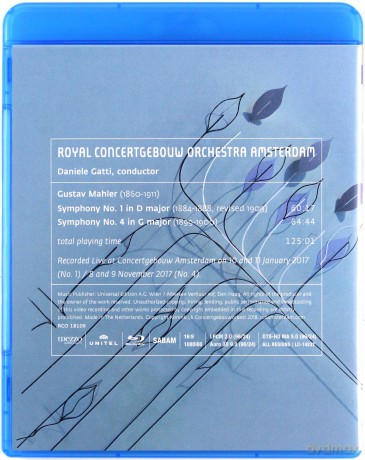 Royal Concertgebouw Orchestra & Daniele Gatti: Mahler: Symphonies Nos. 1 & 4 [Blu-Ray]
