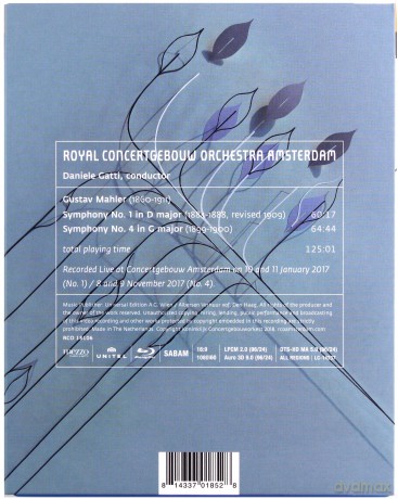 Royal Concertgebouw Orchestra & Daniele Gatti: Mahler: Symphonies Nos. 1 & 4 [Blu-Ray]