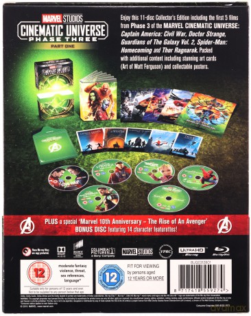 Marvel Cinematic Universe Phase 3 Part 1 [BOX] [11xBlu-Ray]
