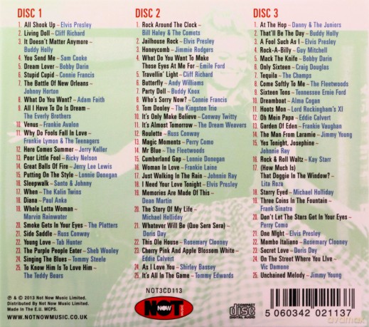 No.1 Hits Of The 50s [3CD]