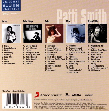 Patti Smith: Original Album Classics [5CD]