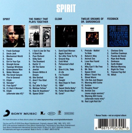 Spirit: Original Album Classics [5CD]