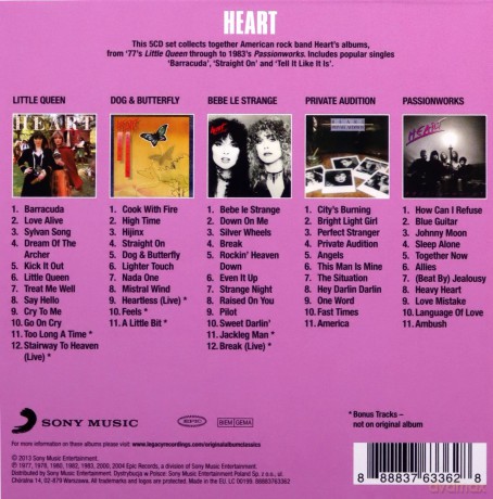 Heart: Original Album Classics [5CD]