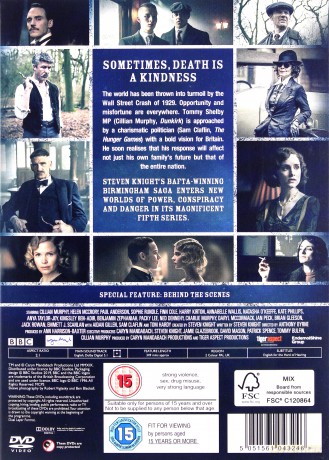 Peaky Blinders Season 5 [DVD]