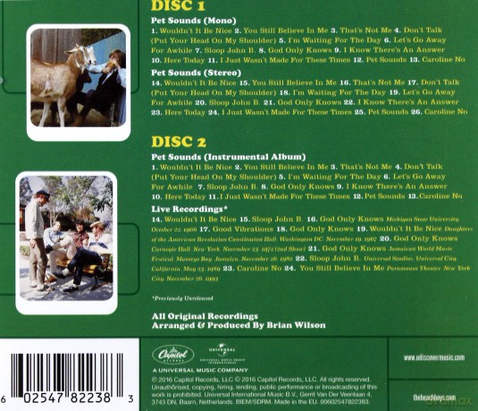 Beach Boys: Pet Sounds [2CD]