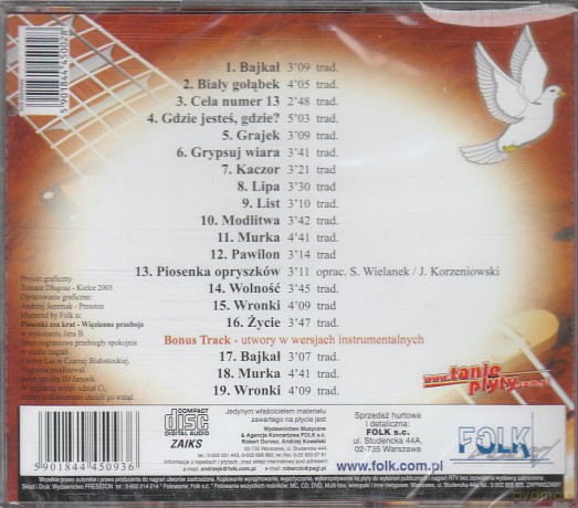 Więzienne przeboje - Piosenki zza krat [CD]