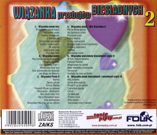 Wiązanka przebojów biesiadnych 2 [CD]