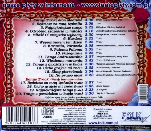 Najpiękniejsze tanga i walce vol.4 [CD]