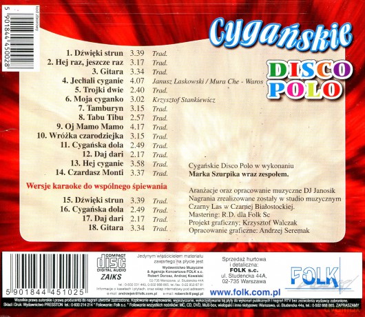Cygańskie Disco Polo  vol.1 [CD]