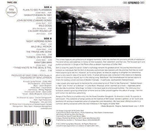 Colter Wall: Songs Of The Plains [CD]