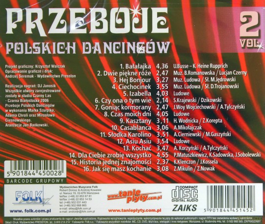 Przeboje polskich dancingów vol.2 [CD]