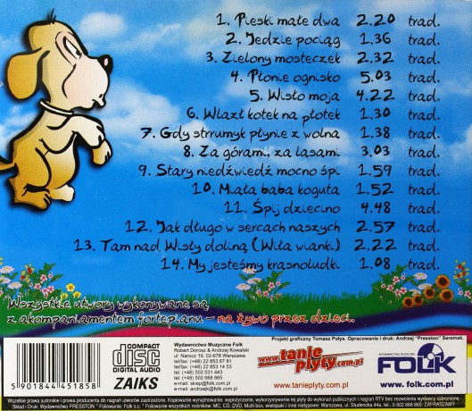 Piosenki dla dzieci - Pieski małe dwa [CD]