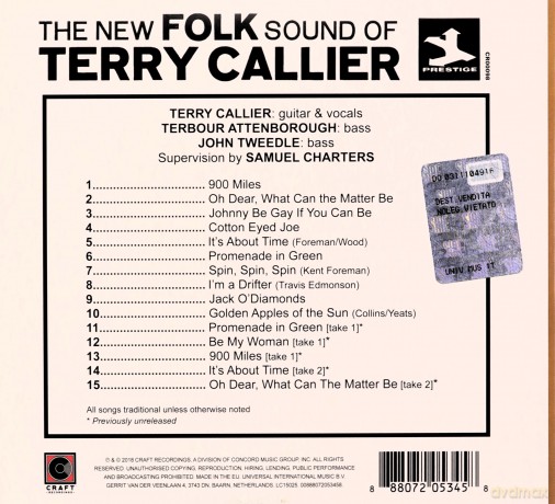 Terry Callier: The New Folk Sound [CD]