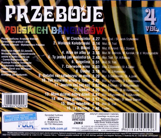 Przeboje polskich dancingów vol.4 [CD]