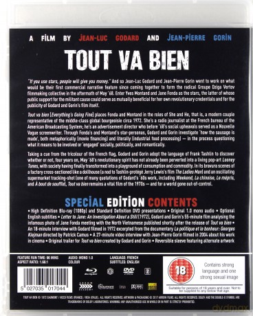 Tout Va Bien [Blu-Ray]+[DVD]
