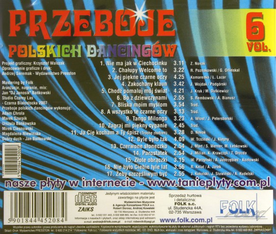 Przeboje polskich dancingów vol.6 [CD]