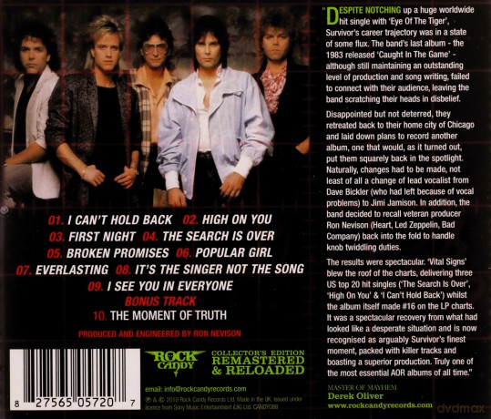 Survivor: Vital Signs [CD]