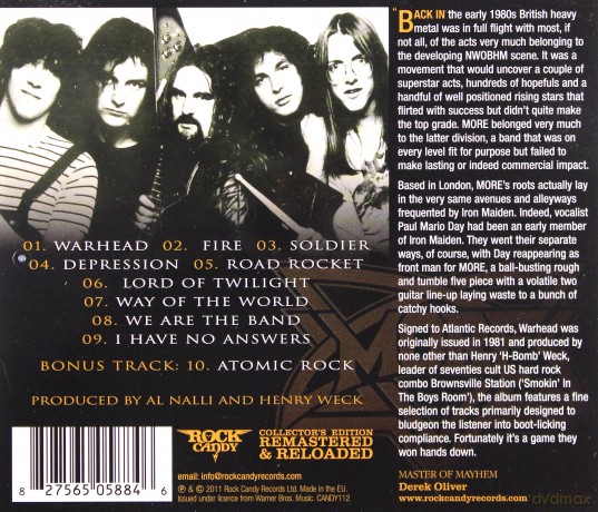More: Warhead [CD]