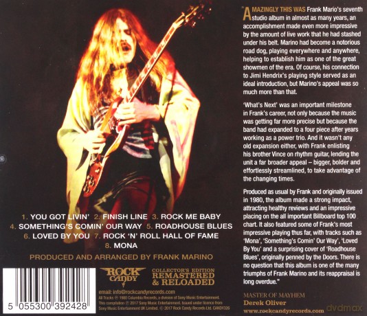 Frank Marino Mahogany Rush: Whats Next [CD]