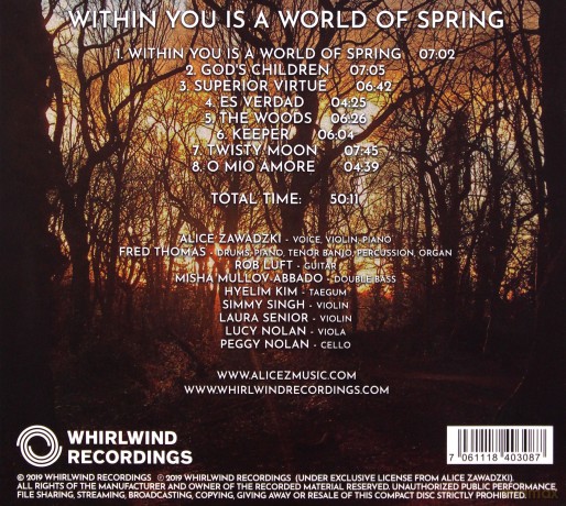 Alice Zawadzki: Within You Is A World Of Spring [CD]