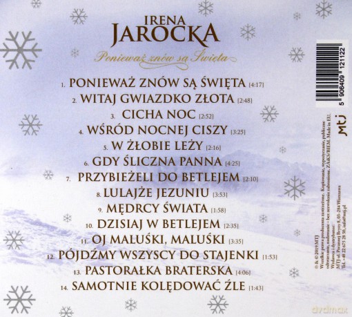 Irena Jarocka: Ponieważ znów są święta [CD]