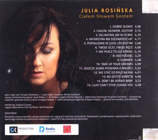 Julia Rosińska: Ciałem Słowem Gestem [CD]