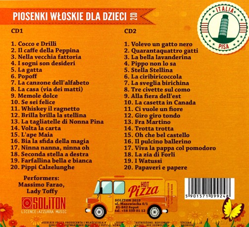 Canzoni Per Bambini: Piosenki włoskie dla dzieci [2CD]