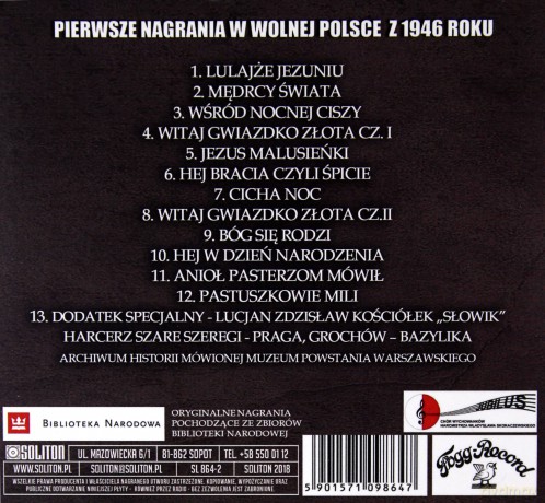 Chór ZHP: Kolędy Polskie - Pierwsze nagrania w wolnej Polsce z 1946 roku [CD]