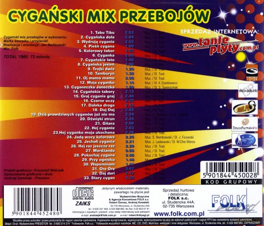 Cygański mix Przebojów [CD]