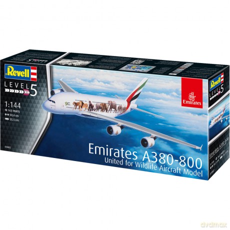 Model plastikowy Airbus A380-800 Emirates Wild Life