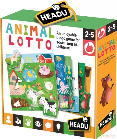Układanka HEADU Zwierzęta lotto