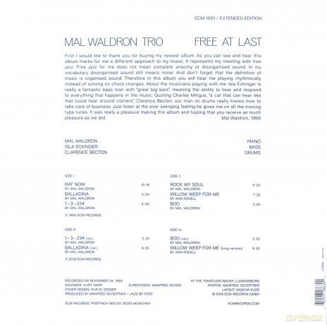 Mal Waldron: Free At Last - Extended Version [2xWinyl]