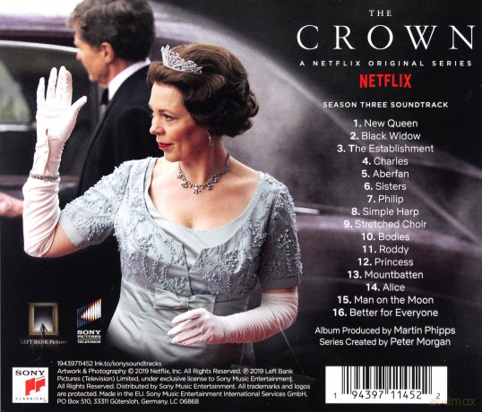 The Crown: Season Three soundtrack (Martin Phipps) [CD]