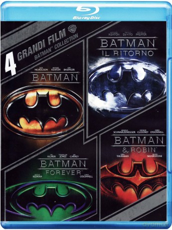 Batman / Batman Returns / Batman Forever / Batman & Robin (Batman / Powrót Batmana / Batman Forever / Batman i Robin) [4xBlu-Ray]