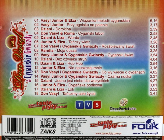 Don Vasyl & Cygańskie Gwiazdy vol.1: Jedno jest niebo dla wszystkich [CD]