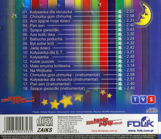 Kołysanki dla dzieci - Dla dzieci [CD]
