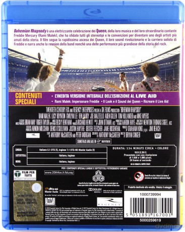 Bohemian Rhapsody [Blu-Ray]