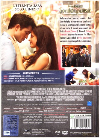 Breaking Dawn - Parte 1 - The Twilight Saga (Saga 'Zmierzch': Przed świtem. Część 1) [2DVD]