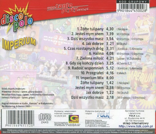 Imperium: Żółte tulipany [CD]