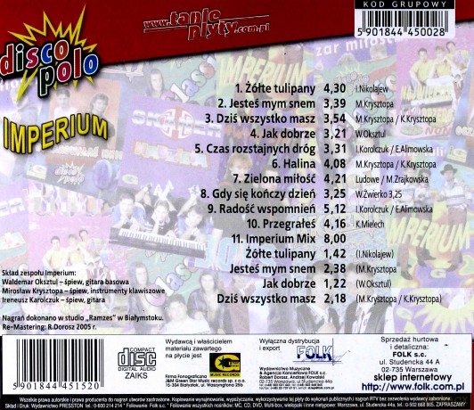 Imperium: Żółte tulipany [CD]