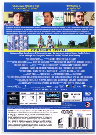 Call Me by Your Name (Tamte dni, tamte noce) [DVD]
