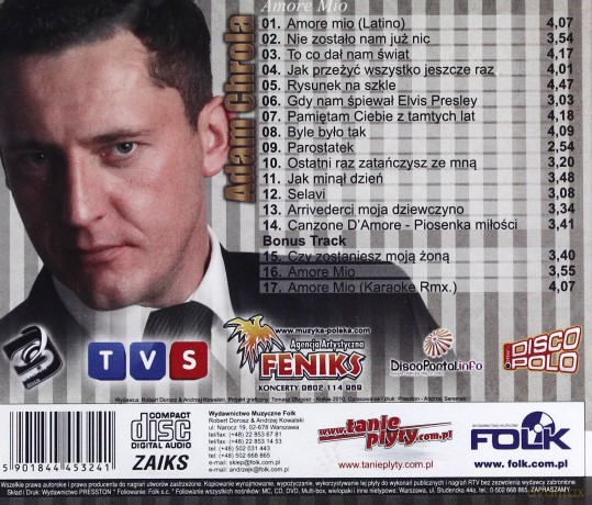 Adam Chrola: Amore mio [CD]
