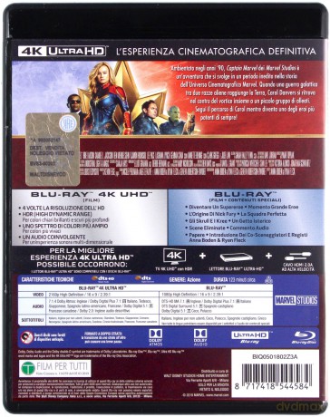 Captain Marvel (Kapitan Marvel) [Blu-Ray 4K]+[Blu-Ray]